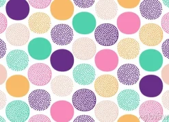 Tapeta: Seamless creative stylish doodle dots playful pattern - vector