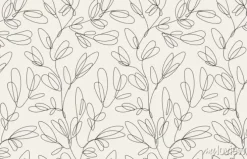 Tapeta: Seamless floral pattern with one line flowers. vector hand drawn