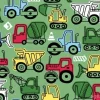 Tapeta: Seamless pattern vector of construction vehicles cartoon