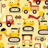 Tapeta: Seamless pattern vector with funny construction vehicles