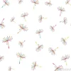 Tapeta: Seamless pattern with colorful flying dandelion seeds