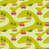 Tapeta: Seamless pattern with cartoon cars, roads and traffic signs
