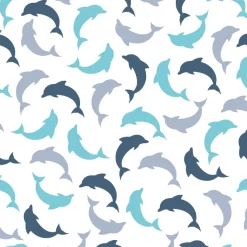 Tapeta: Seamless pattern with dolphin