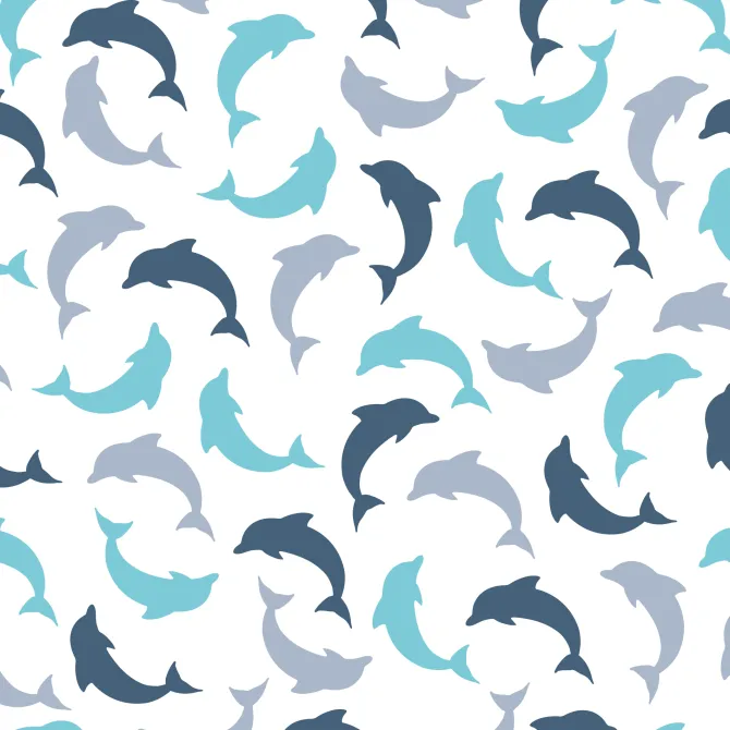 Tapeta: Seamless pattern with dolphin