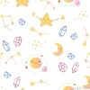 Tapeta: Seamless pattern with stars and planets.