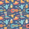 Tapeta: Seamless pattern with country music elements. music background.