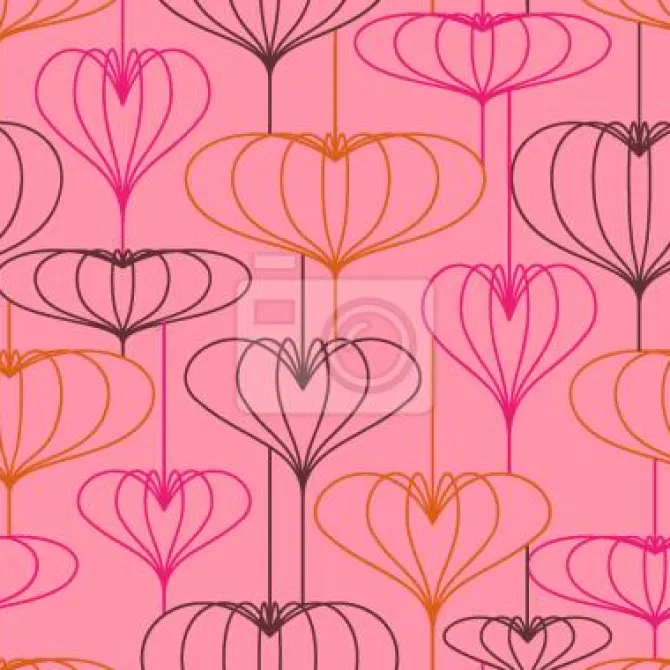 Tapeta: Serce lantern różowy