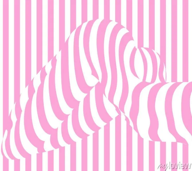 Tapeta: Sexy girl strip światła wzór