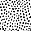 Tapeta: Simple seamless pattern in polka dot style. black and white print