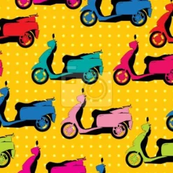 Tapeta: Skutery i polkadotów