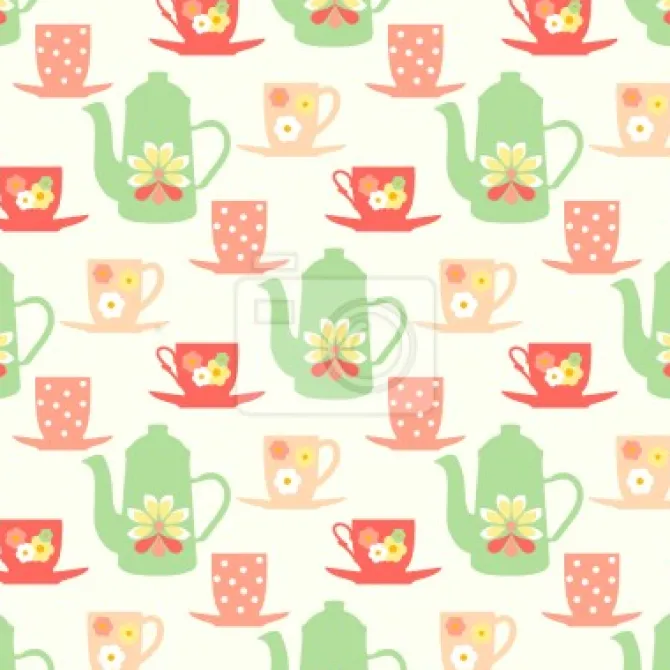 Tapeta: Słodkie sześćdziesiątych tea time