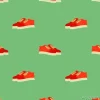 Tapeta: Sport czerwone buty bezszwowe wzór