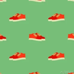 Tapeta: Sport czerwone buty bezszwowe wzór