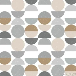 Tapeta: Stonowany wzór mid century modern