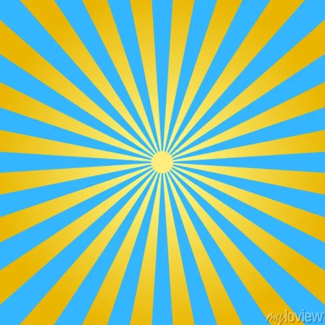 Tapeta: Streszczenie jasno? ó? ty i niebieski promienie tle. wektor.