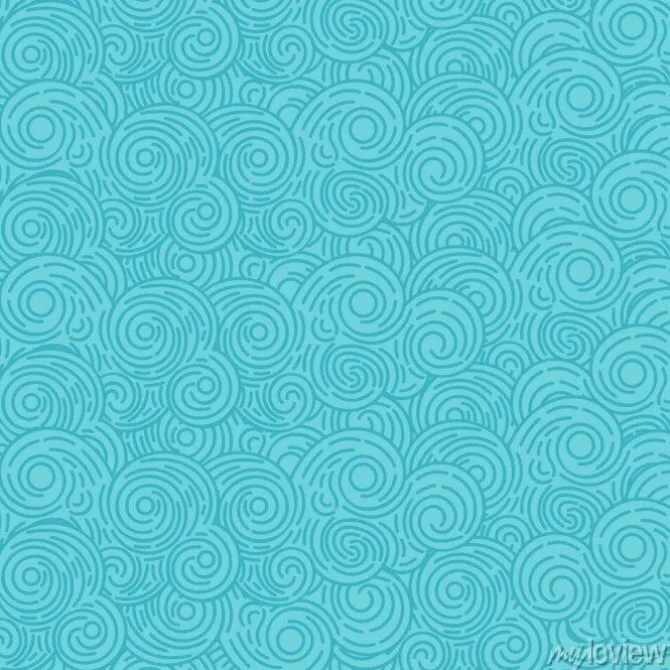 Tapeta: Streszczenie niebieskie r? cznie rysowane doodle cienkiej linii