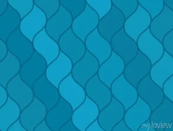 Tapeta: Streszczenie niebieskie faliste morze bez szwu deseń, ładne morskich