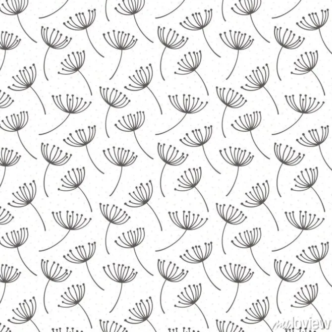 Tapeta: Stylizowane kolorowe gałęzie. lato wiosny tło, natury kolekcja.