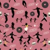 Tapeta: Swing dance pattern. tancerze i muzycy. styl retro. bezszwowy.