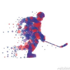 Tapeta: Sylwetka hokeista.