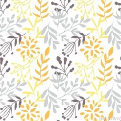 Tapeta: Szarawe i żółte gałązki z liśćmi