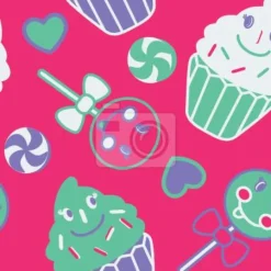 Tapeta: Szczęśliwe desery pink