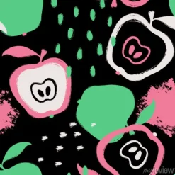 Tapeta: Szczotkarski grunge apple bezszwowy wzór.