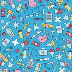 Tapeta: Szwu z elementów medycznych