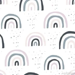 Tapeta: Tęcze i kropki w stylu doodle