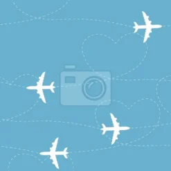 Tapeta: Trasy samolotów