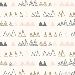 Tapeta: Triangles or stylized mountains. hand drawn vector geometric