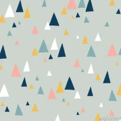 Tapeta: Trójkąt góry wektor wzór w stylu skandynawskim. dekoracyjne tło