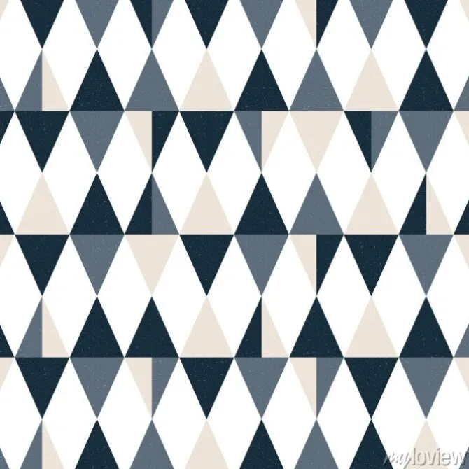 Tapeta: Trójkąty i romby tworzące geometryczny wzór