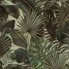 Tapeta: Tropical exotic seamless pattern with tropical green palm, colocasia,