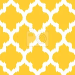 Tapeta: Unikatowy ikat żółty