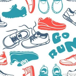 Tapeta: Uruchamianie bez szwu wektora deseniu.