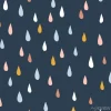 Tapeta: Various raindrops. kids drawing style. childish scandinavian
