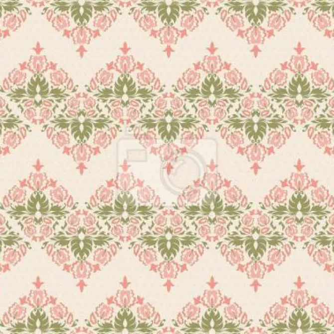 Tapeta: Vintage damaszek kwiatu