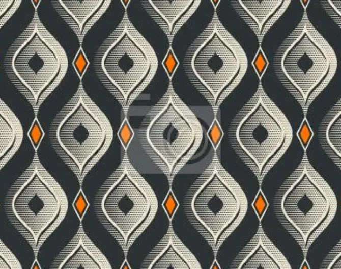 Tapeta: Vintage ozdobne kurtyny