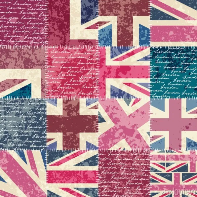 Tapeta: Vintage wzór london