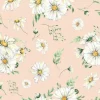 Tapeta: Watercolor daisy seamless pattern. boho floral and leaves, naive