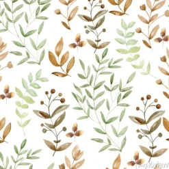 Tapeta: Watercolor forest pattern.