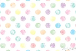 Tapeta: Watercolor pastel rainbow geometric circle dot shape simple repeat
