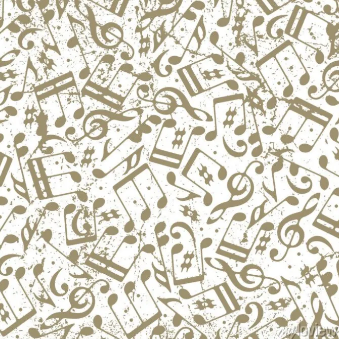 Tapeta: Wektor muzyka przerywana światła bez szwu z nut na
