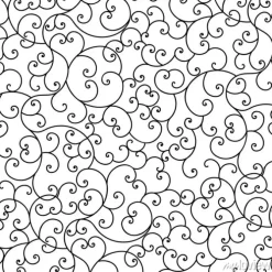 Tapeta: Wektor piękny prosty wzór rozkwitać w kolorze czarnym na białym