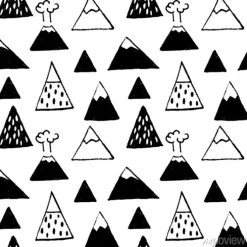 Tapeta: Wektorowy bezszwowy wzór z górami