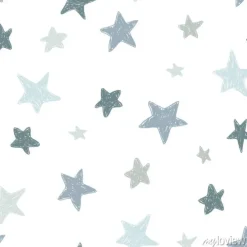 Tapeta: Wektorowy dzieciaka wzór z doodle textured gwiazdami. bezszwowe