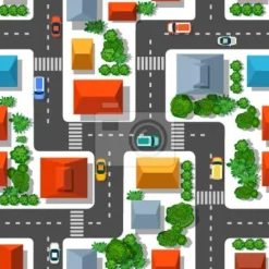 Tapeta: Widok miejski z powyżej