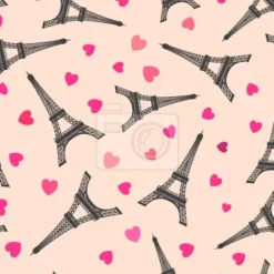 Tapeta: Wieża eiffla z sercami