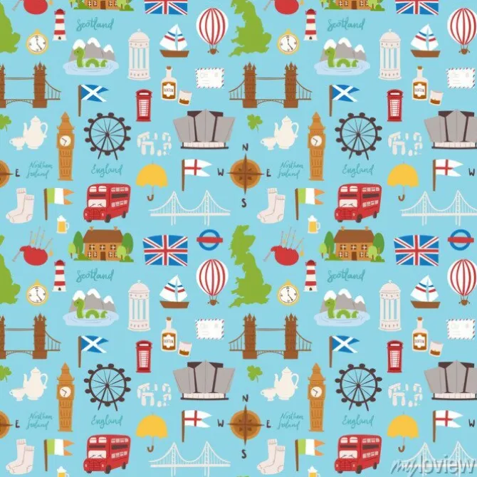Tapeta: Wielka brytania wielka brytania podró? y turystyki wakacje ilustracji